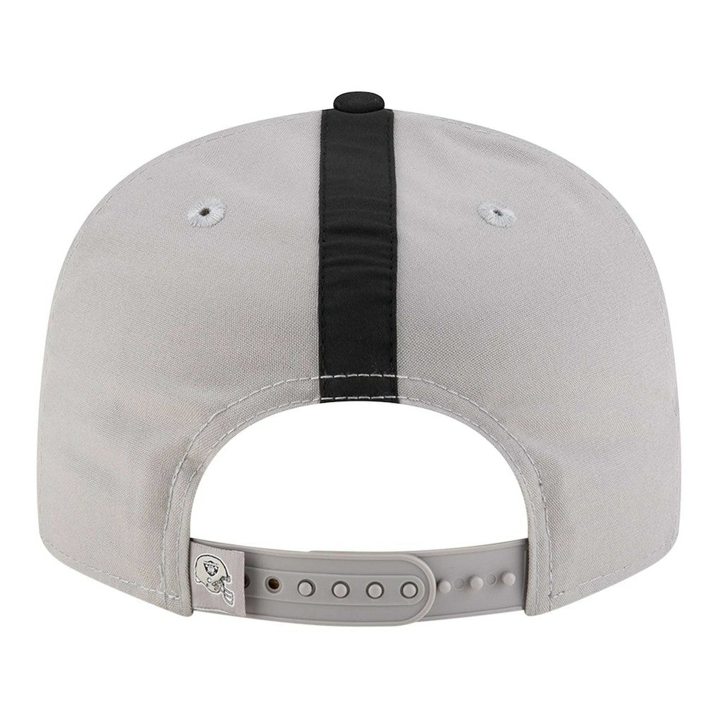Las Vegas Raiders New Era Helmet 9FIFTY Snapback Hat Gray