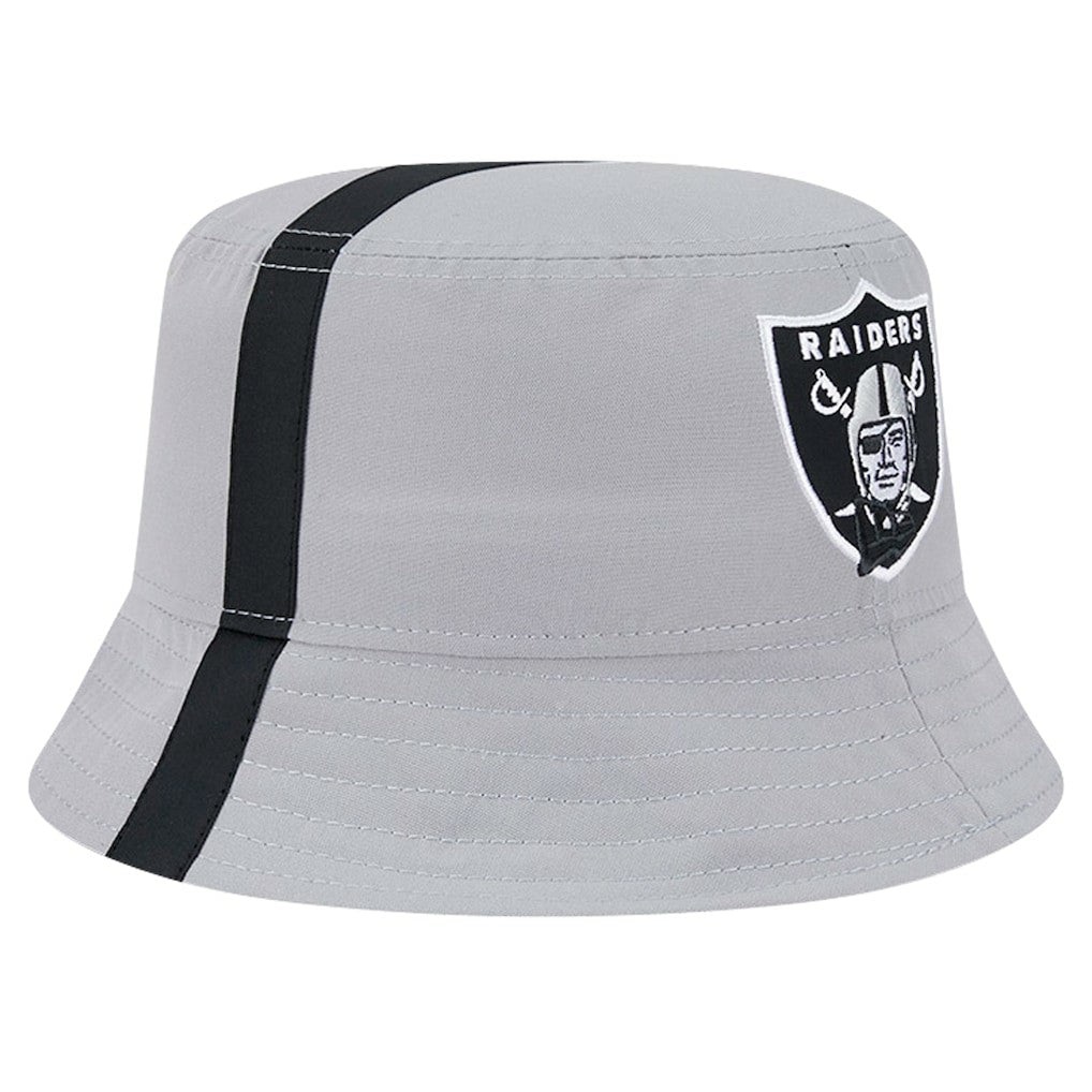 Las Vegas Raiders New Era Helmet Bucket Hat Gray