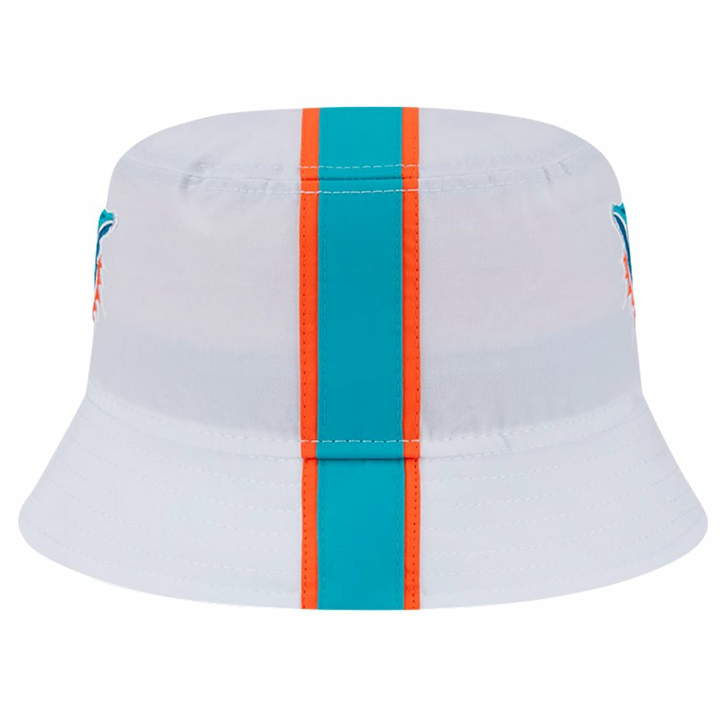Miami Dolphins New Era Helmet Bucket Hat White