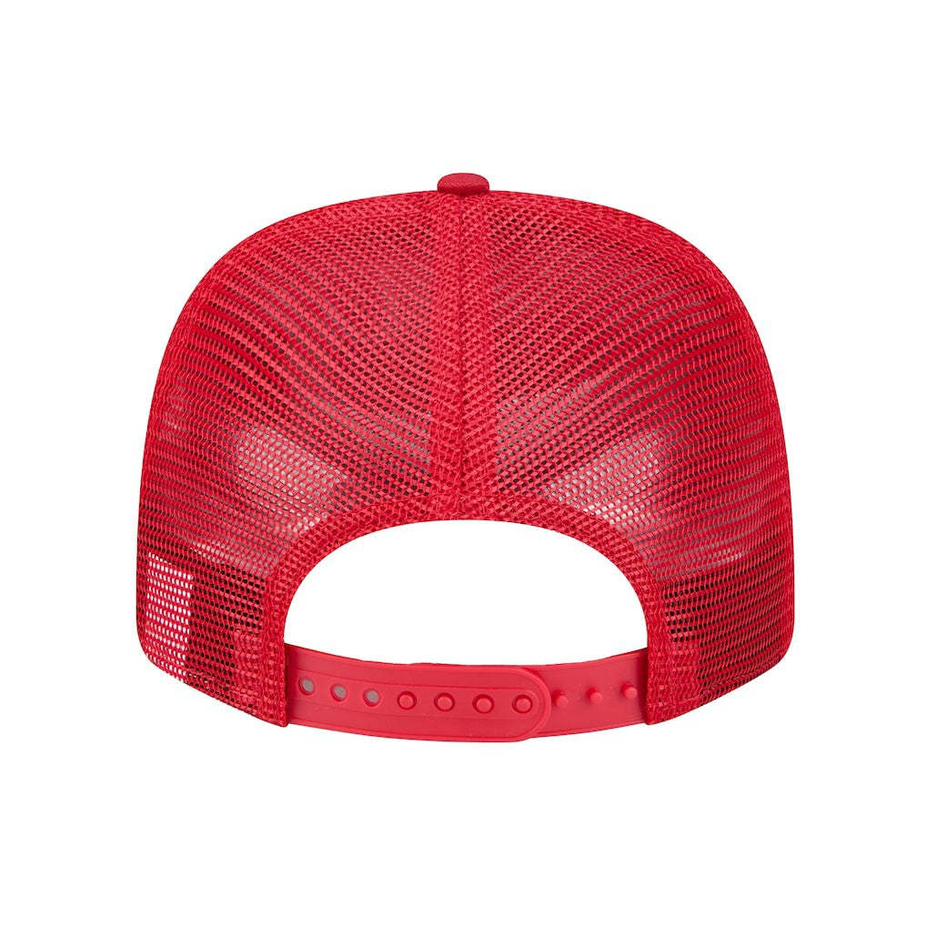 San Francisco 49ers New Era Adventure Camo Trucker 9SEVENTY Stretch-Snap Adjustable Hat Scarlet