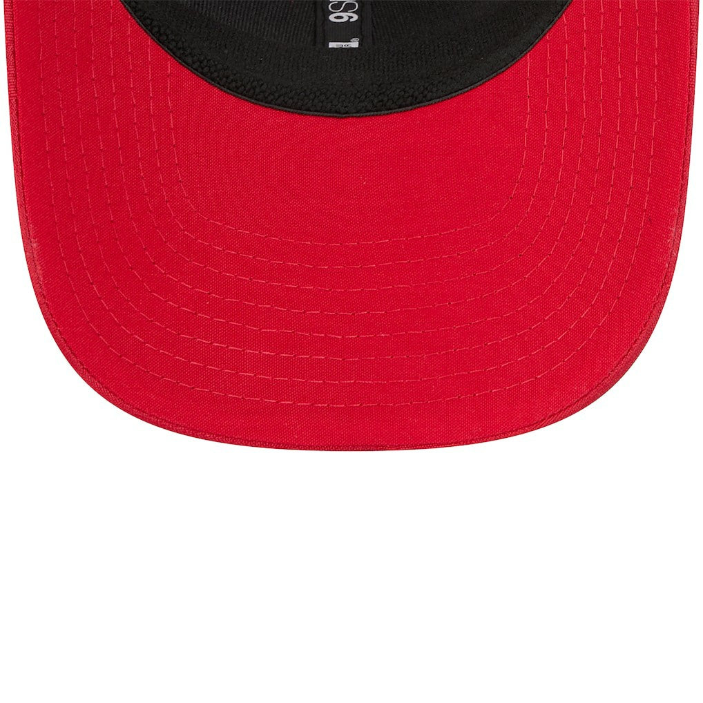 San Francisco 49ers New Era Adventure Camo Trucker 9SEVENTY Stretch-Snap Adjustable Hat Scarlet
