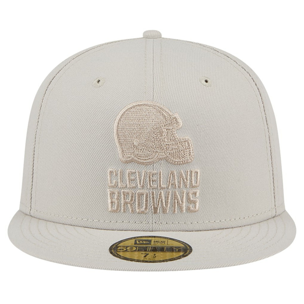 Cleveland Browns New Era Color Pack 59FIFTY Fitted Hat Stone