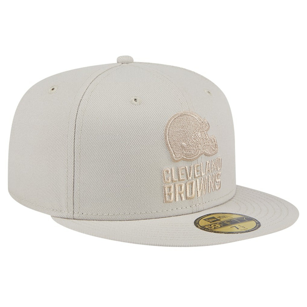 Cleveland Browns New Era Color Pack 59FIFTY Fitted Hat Stone