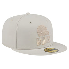 Cleveland Browns New Era Color Pack 59FIFTY Fitted Hat Stone