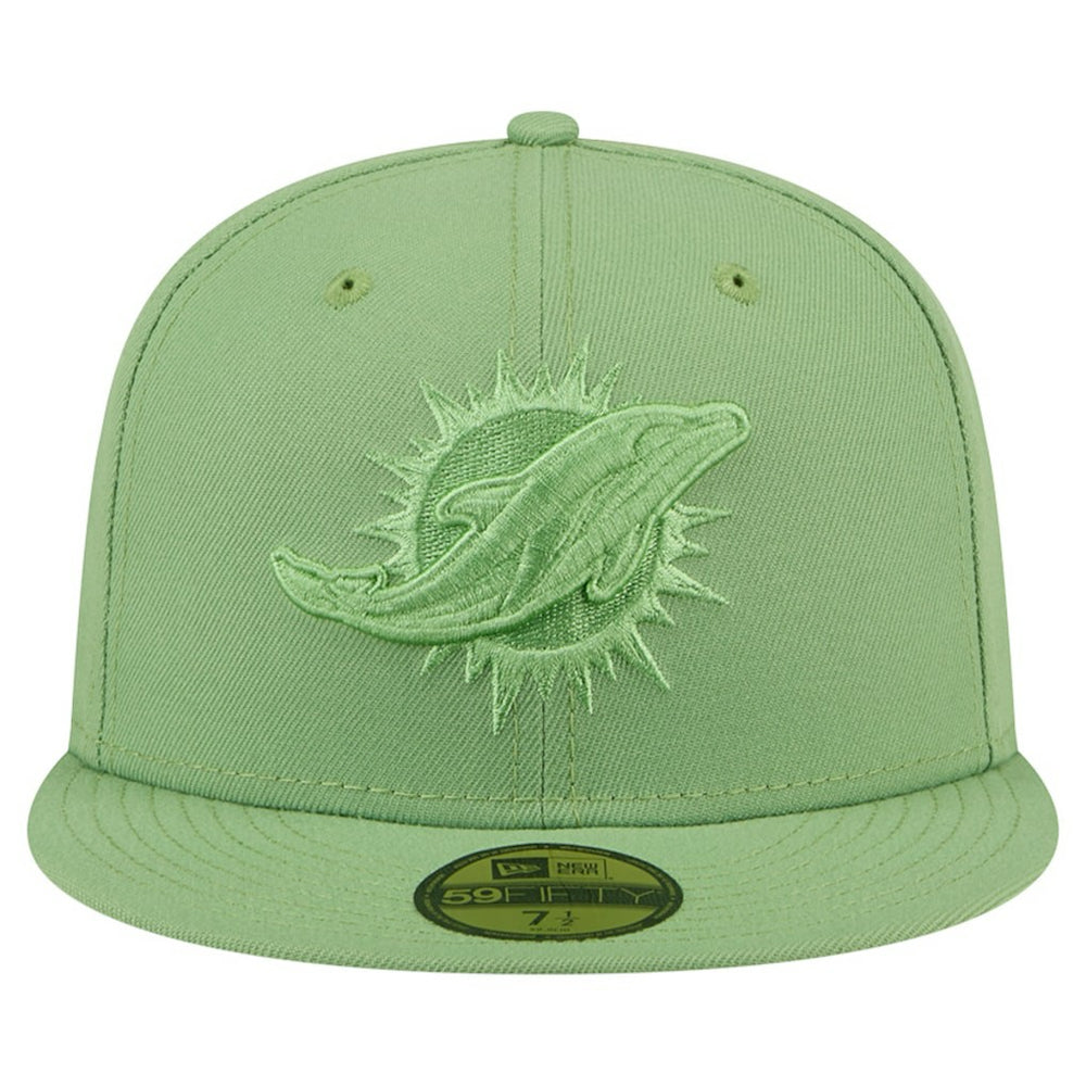 Miami Dolphins New Era Color Pack 59FIFTY Fitted Hat Green