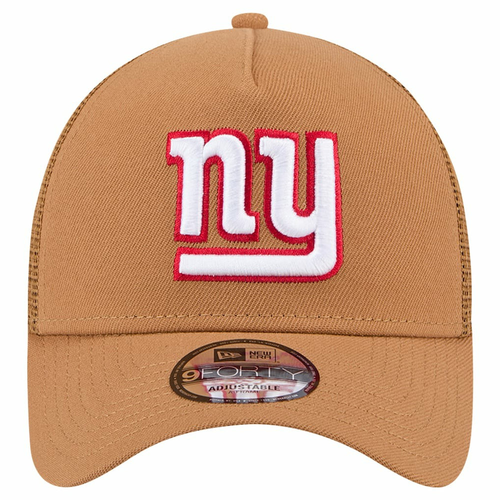 New York Giants New Era Color Pack A-Frame Trucker 9FORTY Adjustable Hat Brown