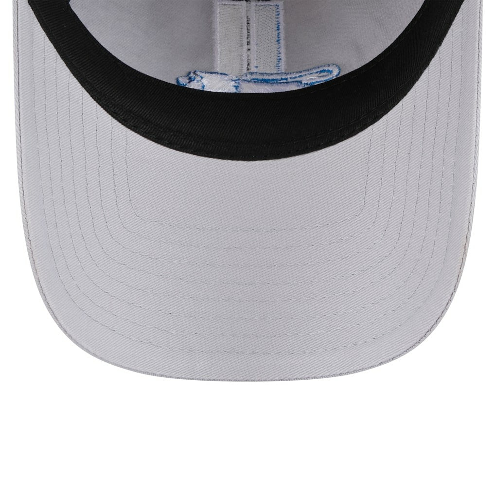 Detroit Lions New Era Women's Throwback Main Core Classic 2.0 9TWENTY Adjustable Hat Silver