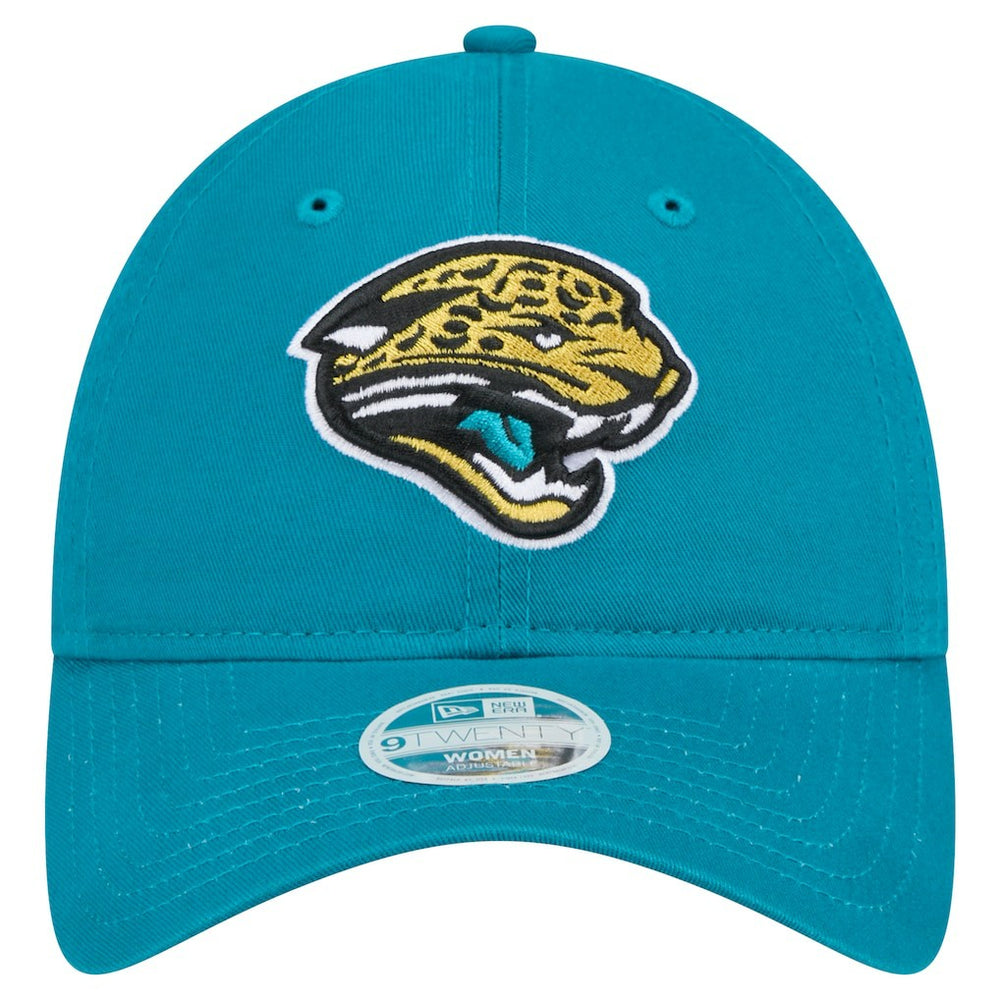 Jacksonville Jaguars New Era Women's Throwback Main Core Classic 2.0 9TWENTY Adjustable Hat Teal