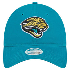 Jacksonville Jaguars New Era Women's Throwback Main Core Classic 2.0 9TWENTY Adjustable Hat Teal