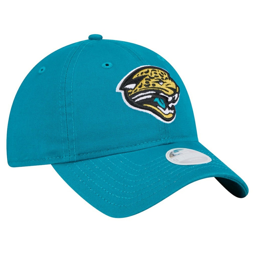 Jacksonville Jaguars New Era Women's Throwback Main Core Classic 2.0 9TWENTY Adjustable Hat Teal