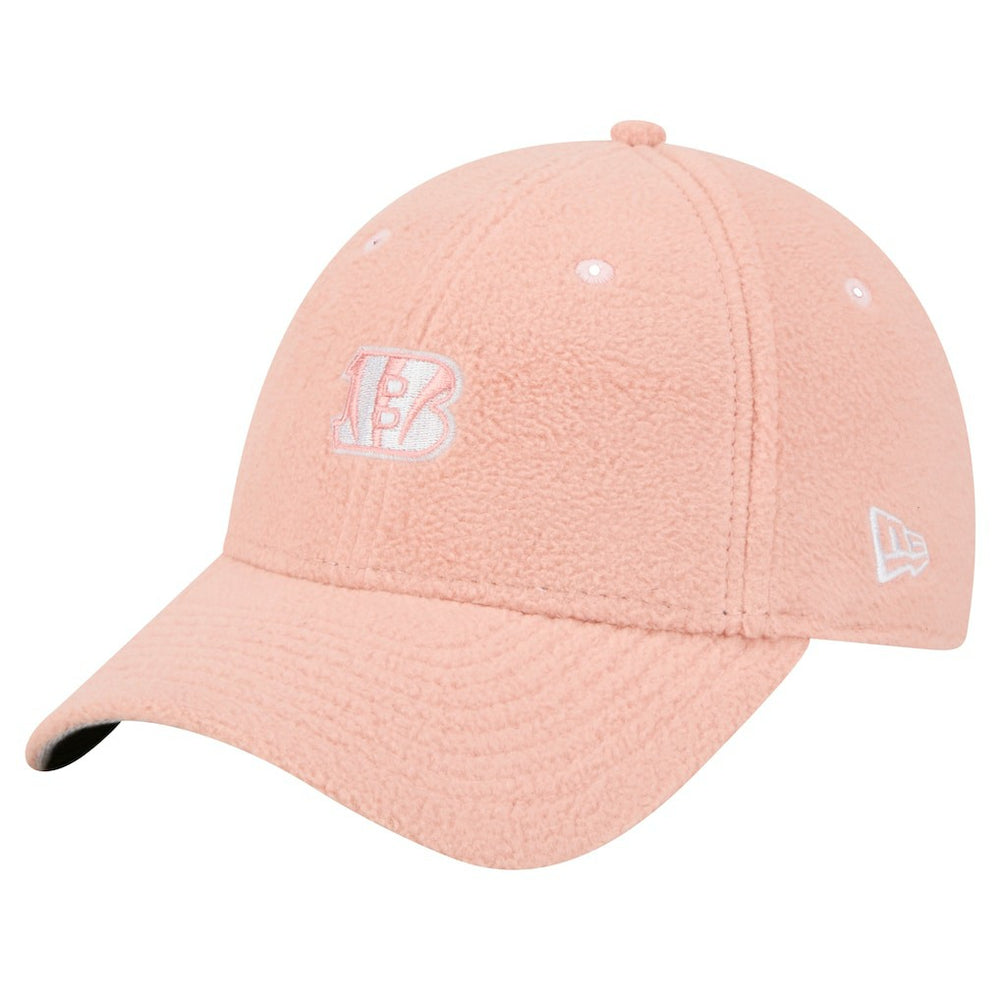 Cincinnati Bengals New Era Women's Cozy Sherpa 9FORTY Adjustable Hat Light Pink