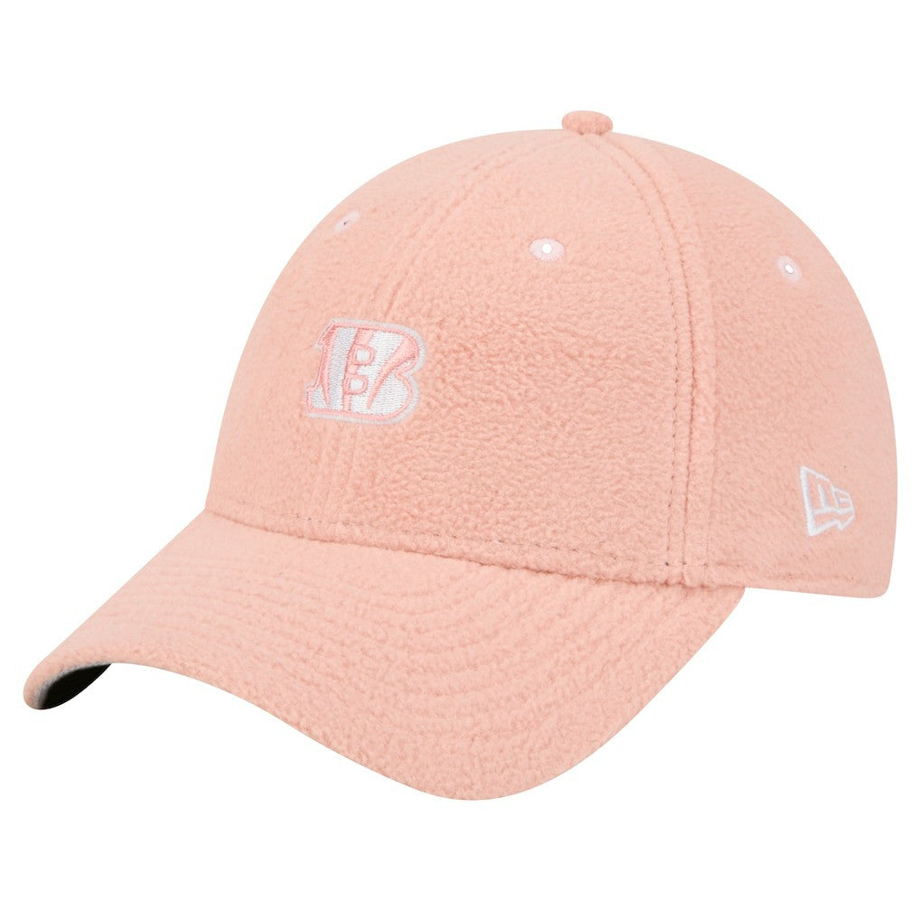 Cincinnati Bengals New Era Women's Cozy Sherpa 9FORTY Adjustable Hat Light Pink