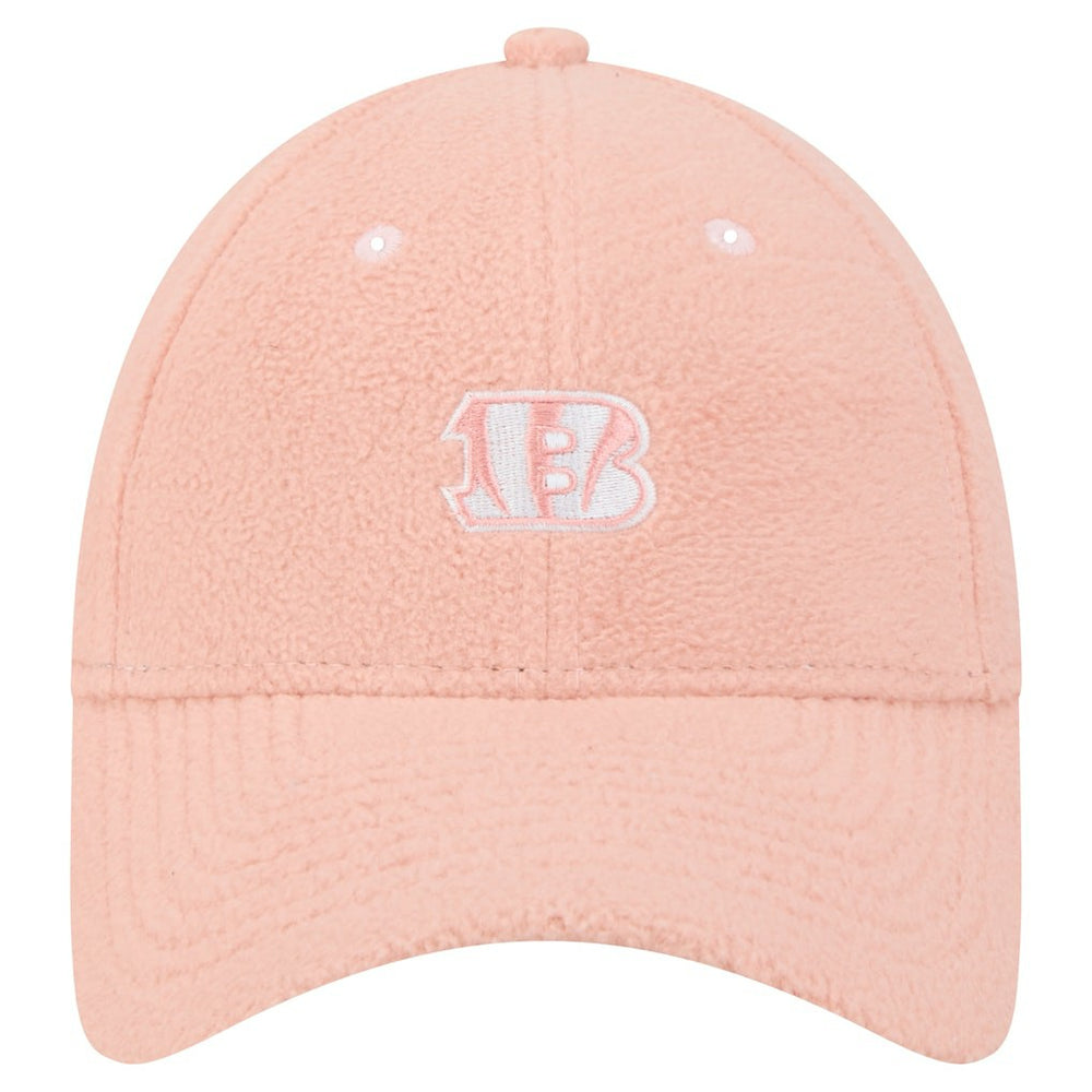 Cincinnati Bengals New Era Women's Cozy Sherpa 9FORTY Adjustable Hat Light Pink
