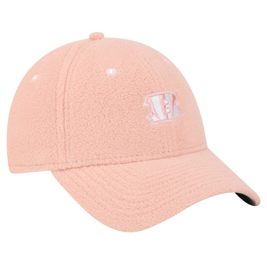 Cincinnati Bengals New Era Women's Cozy Sherpa 9FORTY Adjustable Hat Light Pink