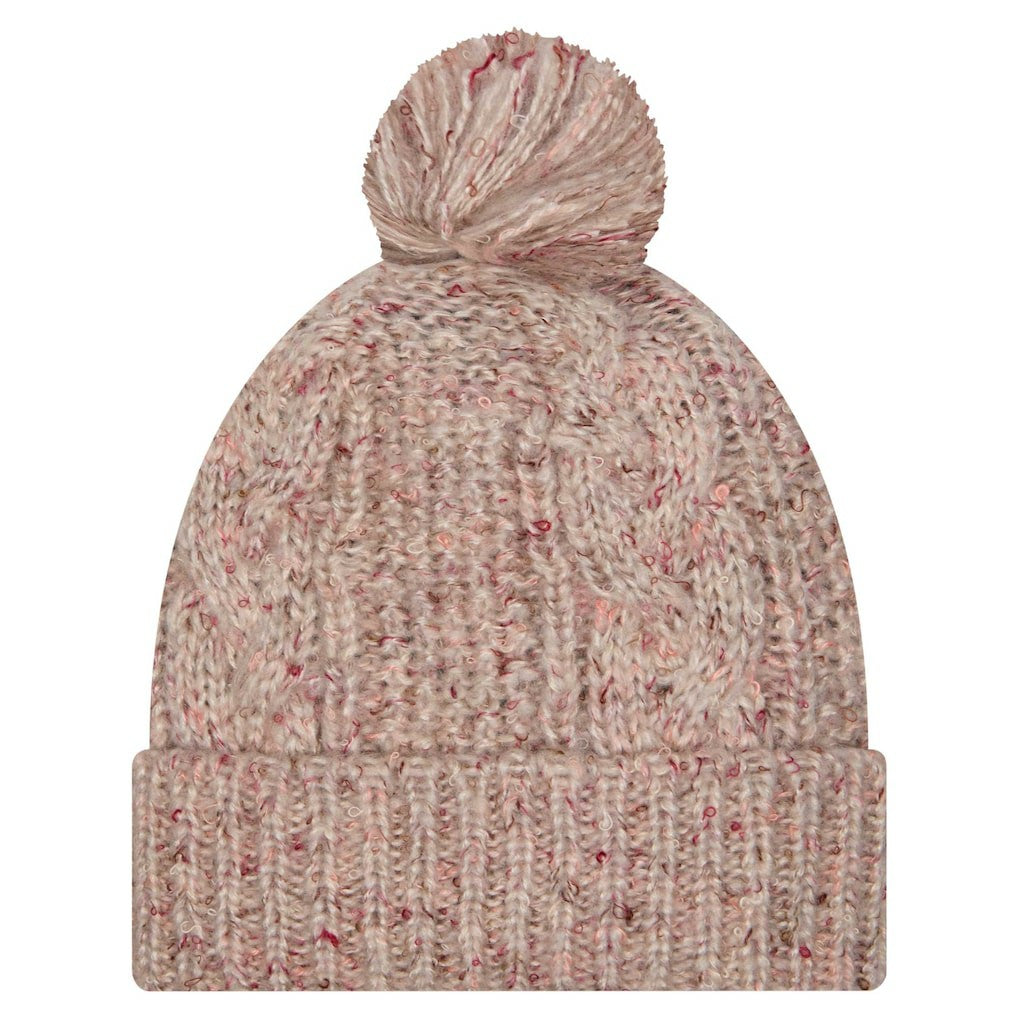 Miami Dolphins New Era Women's Trendy Tone Cuffed Knit Hat with Pom Stone