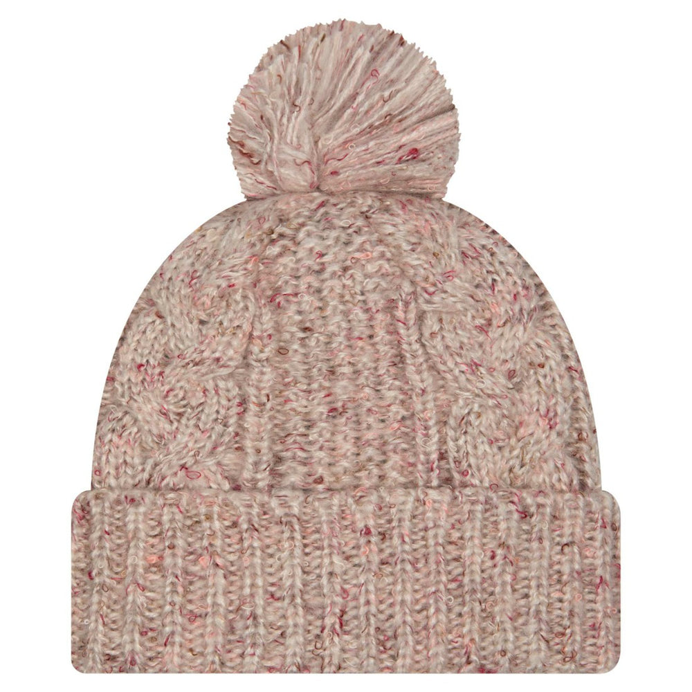 New York Jets New Era Women's Trendy Tone Cuffed Knit Hat with Pom Stone