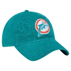 Miami Dolphins New Era Women's Throwback Flair 9TWENTY Adjustable Hat Aqua