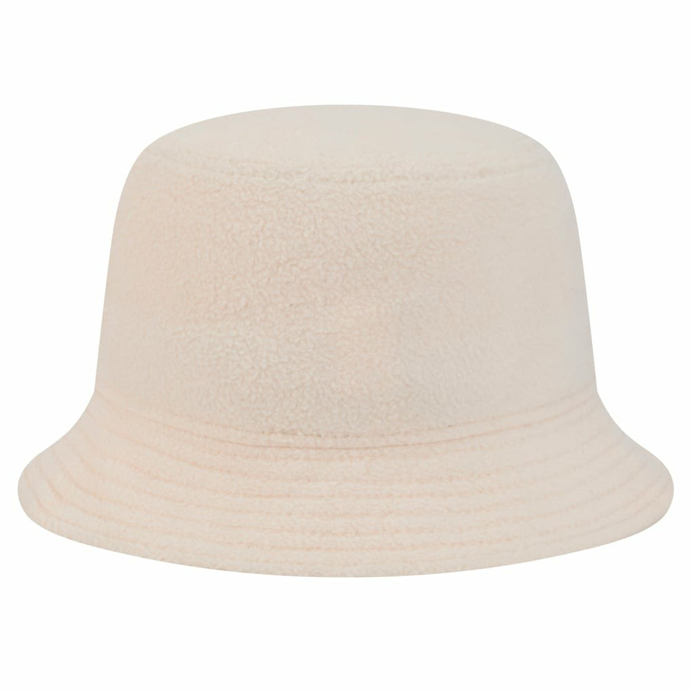 Miami Dolphins New Era Women's Cozy Sherpa Bucket Hat Cream
