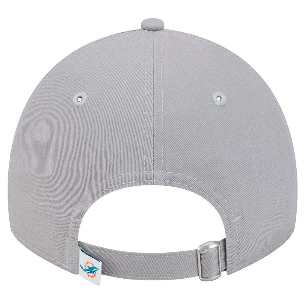 Miami Dolphins New Era Women's Main 9TWENTY Adjustable Hat Gray