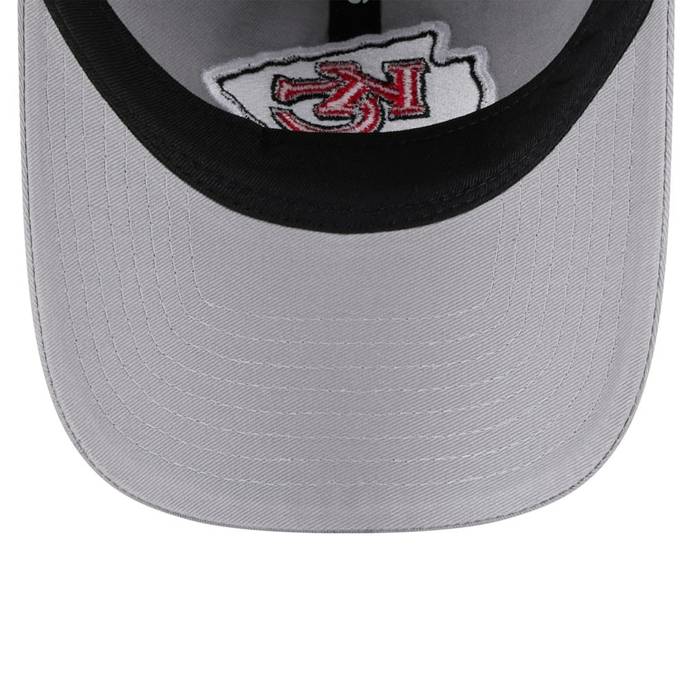 Kansas City Chiefs New Era Women's Main 9TWENTY Adjustable Hat Gray