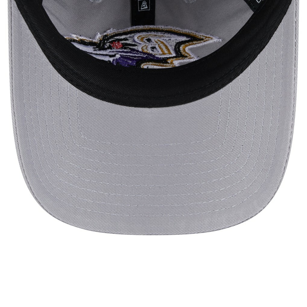 Baltimore Ravens New Era Women's Main 9TWENTY Adjustable Hat Gray