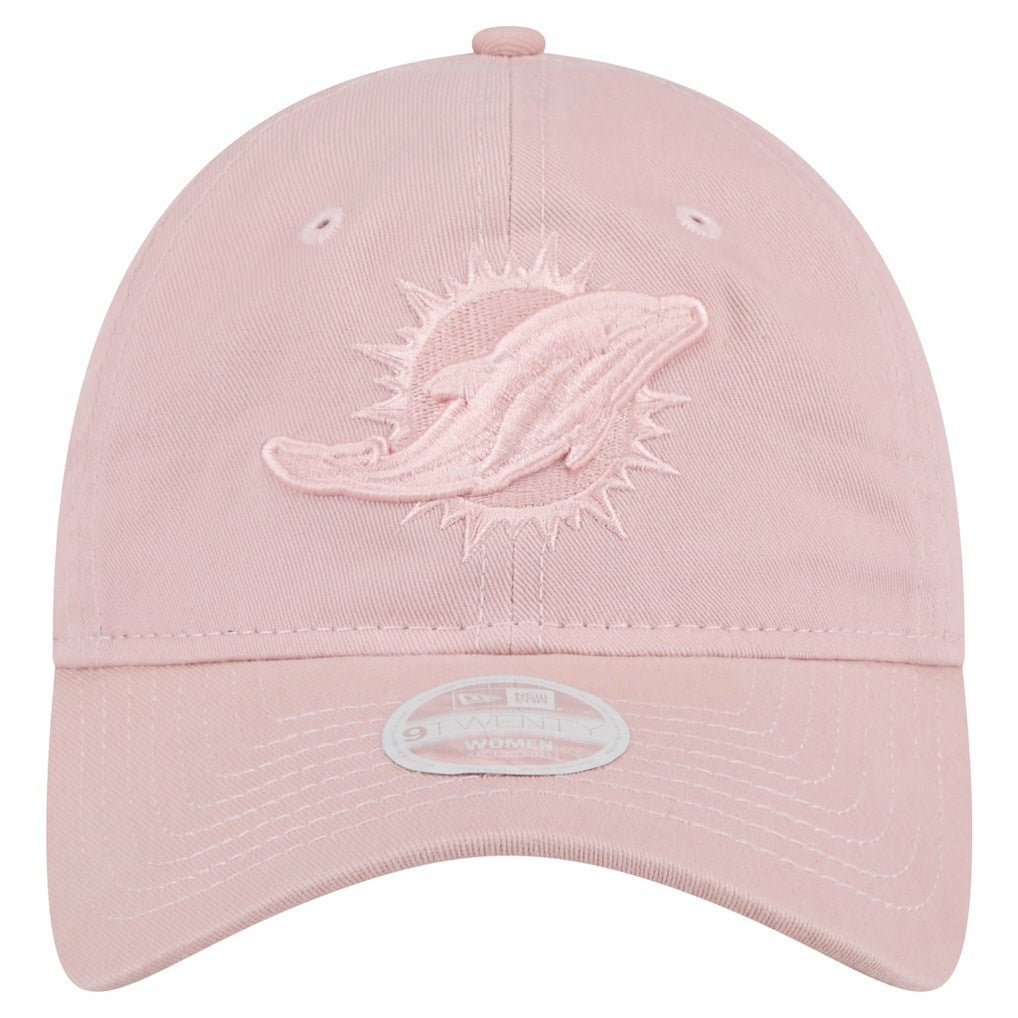 Miami Dolphins New Era Women's Main 9TWENTY Adjustable Hat Light Pink