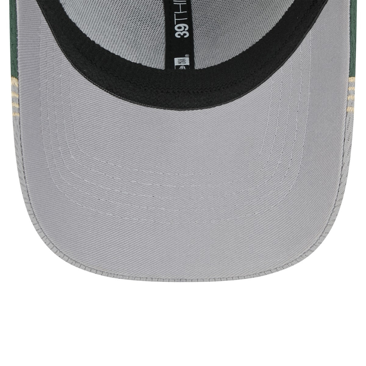 Milwaukee Bucks Active Trim 39THIRTY Flex Hat Gray/Hunter Green