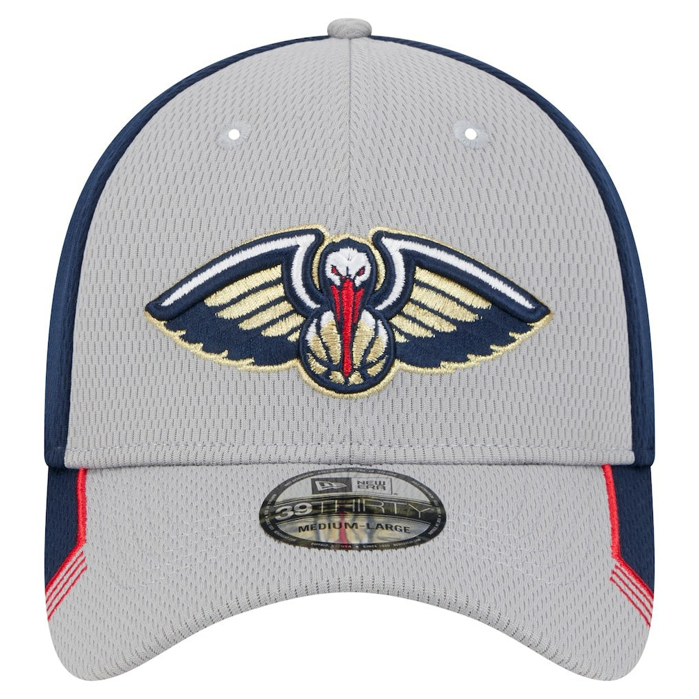 New Orleans Pelicans Active Trim 39THIRTY Flex Hat Gray/Navy