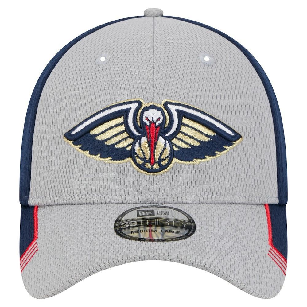 New Orleans Pelicans Active Trim 39THIRTY Flex Hat Gray/Navy