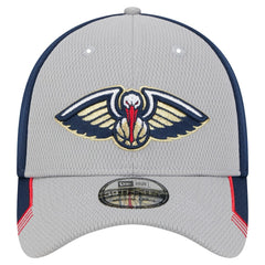 New Orleans Pelicans Active Trim 39THIRTY Flex Hat Gray/Navy