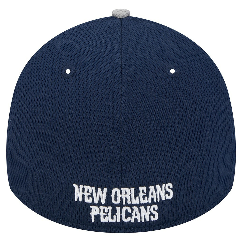 New Orleans Pelicans Active Trim 39THIRTY Flex Hat Gray/Navy