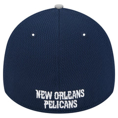 New Orleans Pelicans Active Trim 39THIRTY Flex Hat Gray/Navy