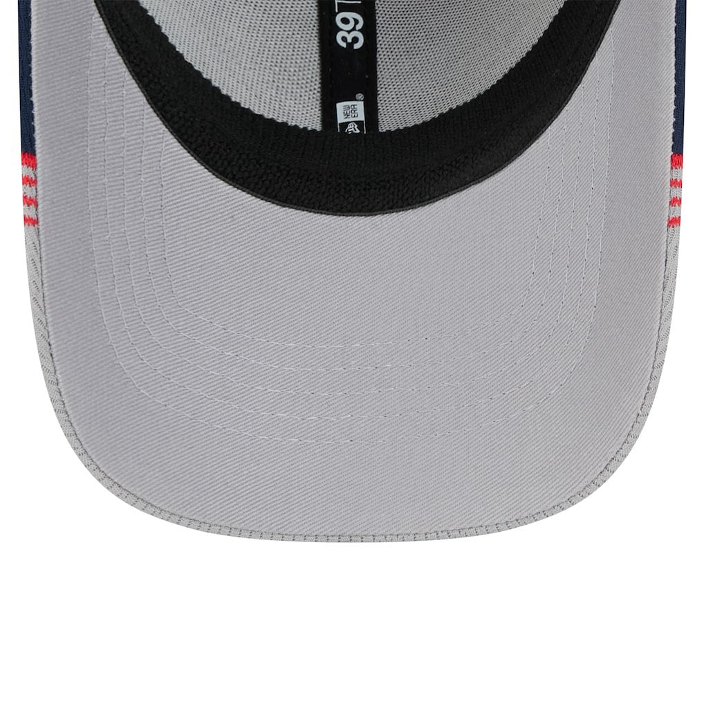 New Orleans Pelicans Active Trim 39THIRTY Flex Hat Gray/Navy