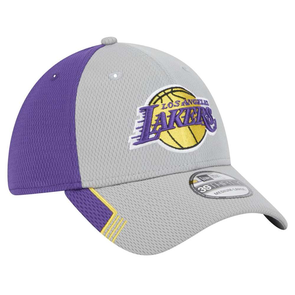 Los Angeles Lakers Active Trim 39THIRTY Flex Hat Gray/Purple