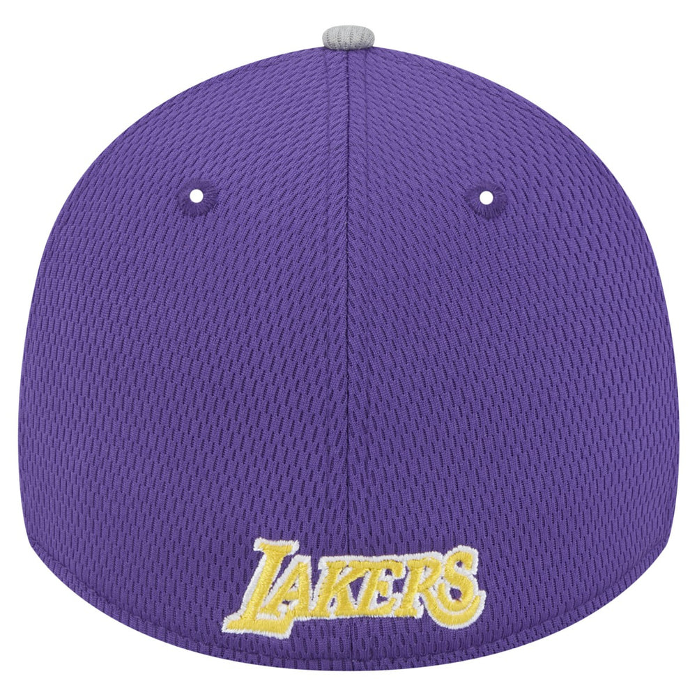 Los Angeles Lakers Active Trim 39THIRTY Flex Hat Gray/Purple