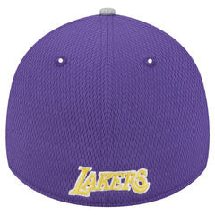 Los Angeles Lakers Active Trim 39THIRTY Flex Hat Gray/Purple