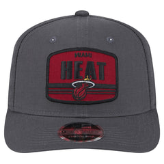 Miami Heat Team Elevated Patch 9SEVENTY Adjustable Hat Graphite