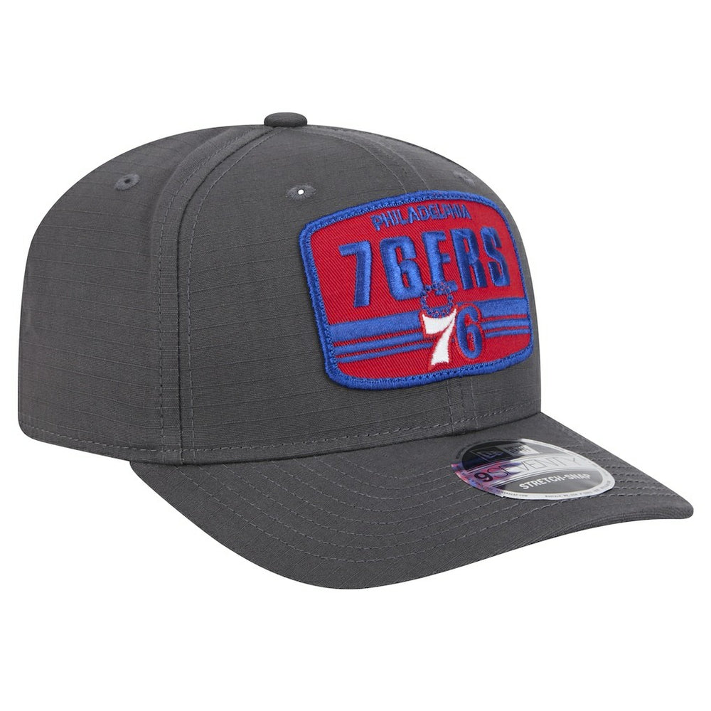 Philadelphia 76ers Team Elevated Patch 9SEVENTY Adjustable Hat Graphite