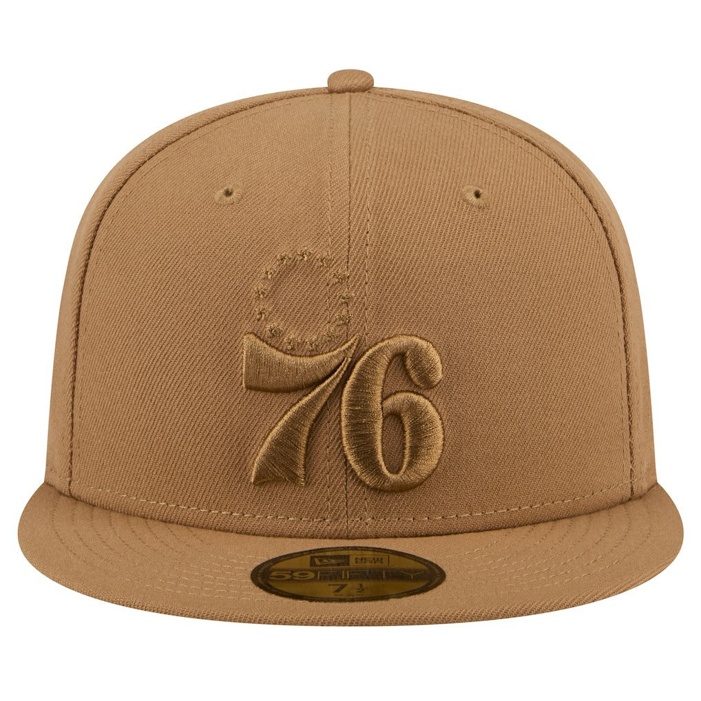 Philadelphia 76ers 59FIFTY Fitted Hat Tan