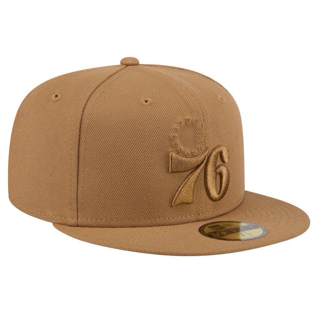 Philadelphia 76ers 59FIFTY Fitted Hat Tan