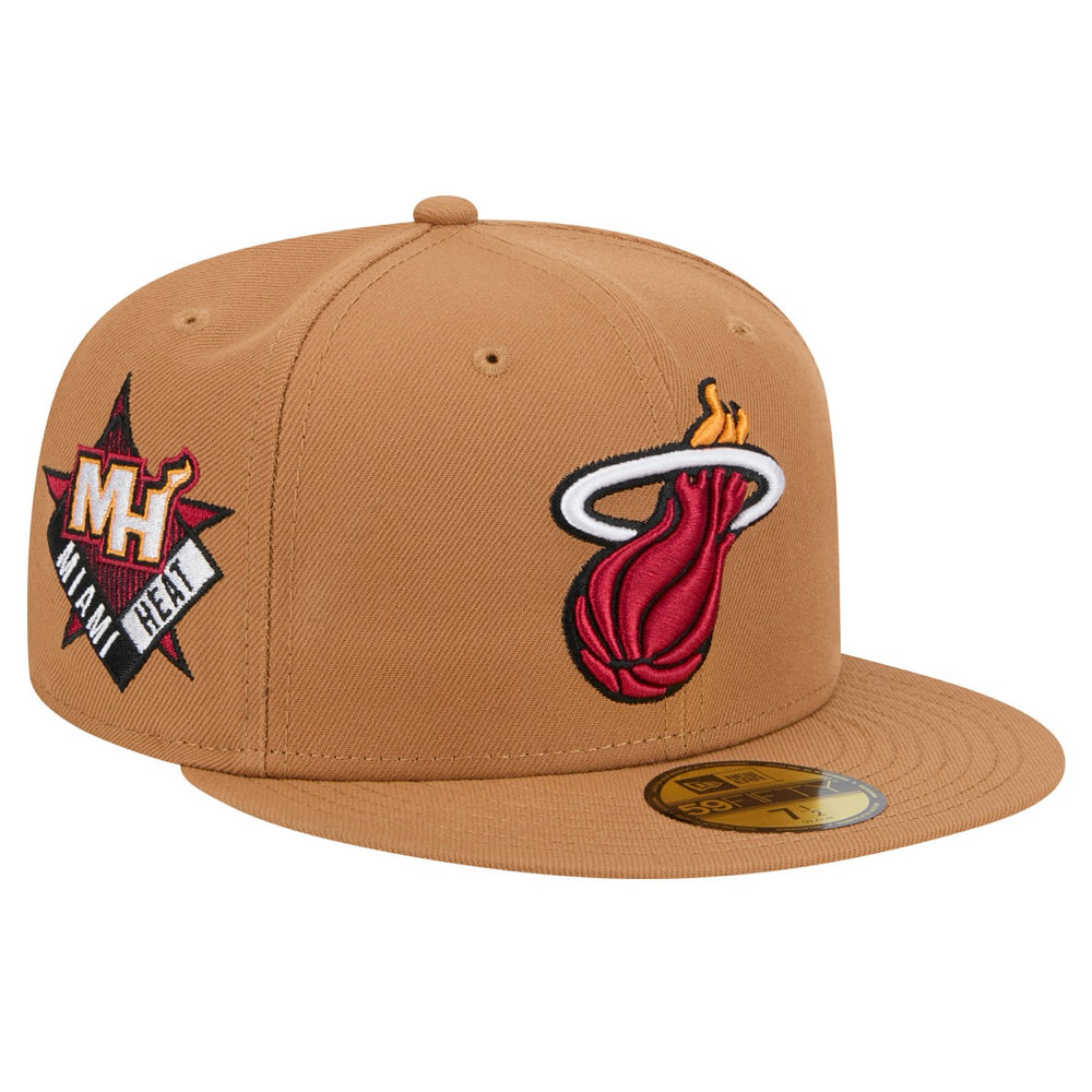 Miami Heat Color Pack 59FIFTY Fitted Hat Tan
