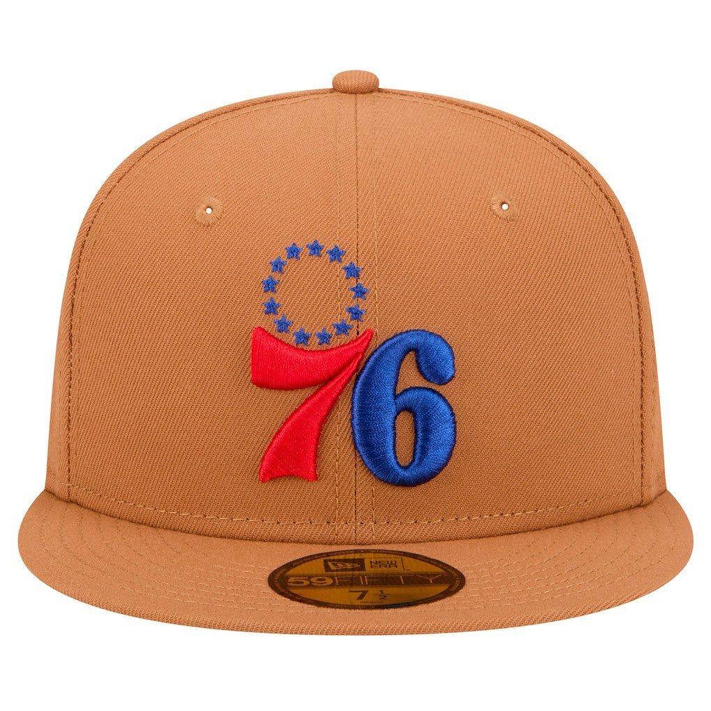 Philadelphia 76ers Color Pack 59FIFTY Fitted Hat Tan