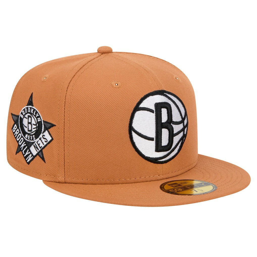 Brooklyn Nets Color Pack 59FIFTY Fitted Hat Tan