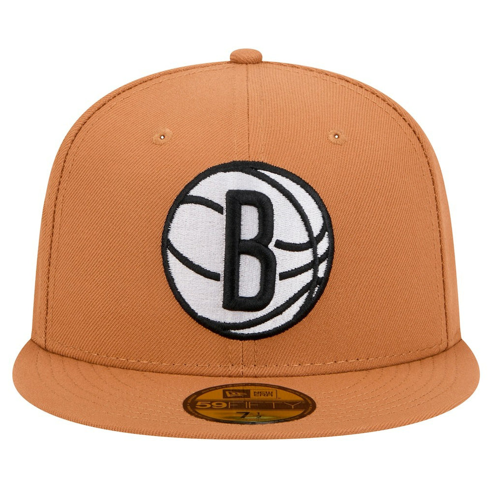 Brooklyn Nets Color Pack 59FIFTY Fitted Hat Tan