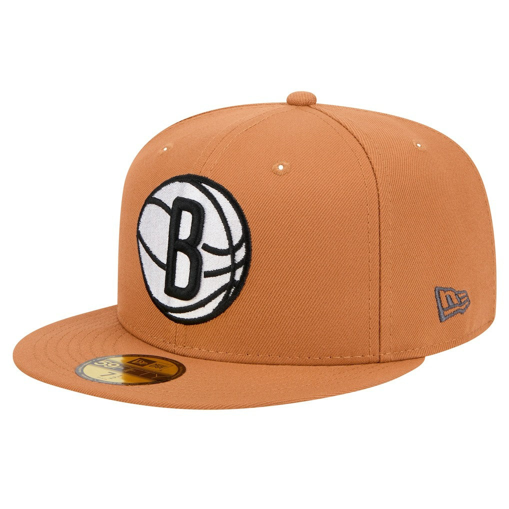 Brooklyn Nets Color Pack 59FIFTY Fitted Hat Tan