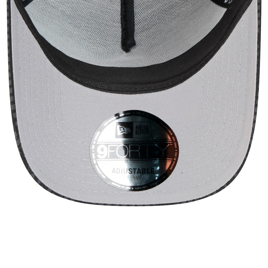 Chicago Bulls Male Adult Midnight Ink Tonal A-Frame Trucker 9FORTY Adjustable Hat Black