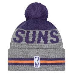 Phoenix Suns Sport Night Runner Cuffed Knit Hat with Pom Gray