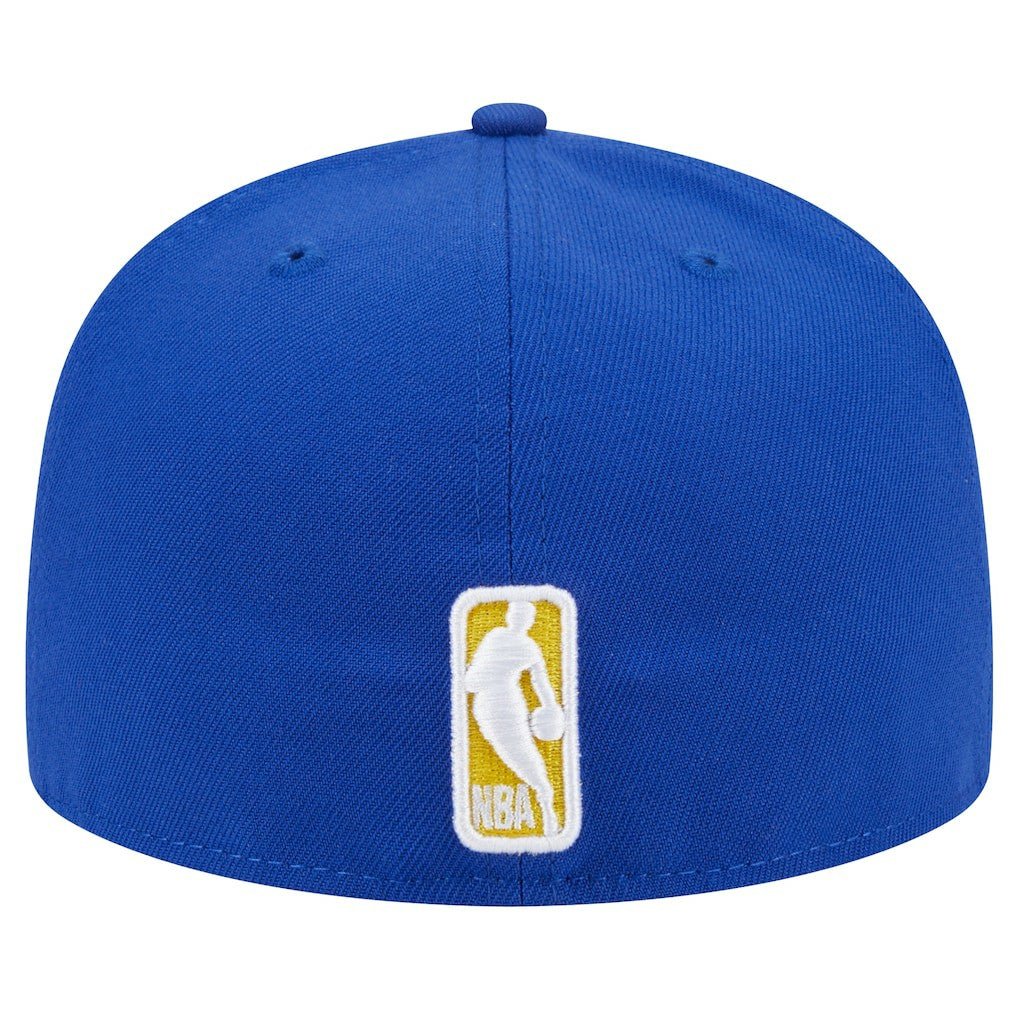 Golden State Warriors Sport Night Script Sided 59FIFTY Fitted Hat Royal