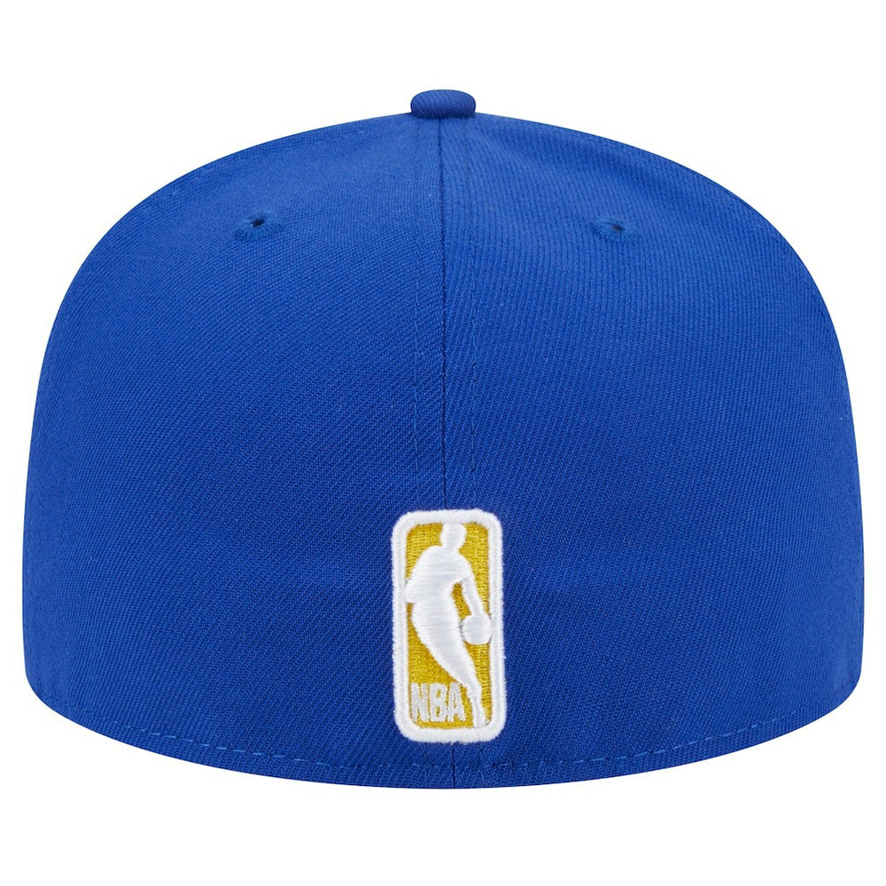 Golden State Warriors Sport Night Script Sided 59FIFTY Fitted Hat Royal