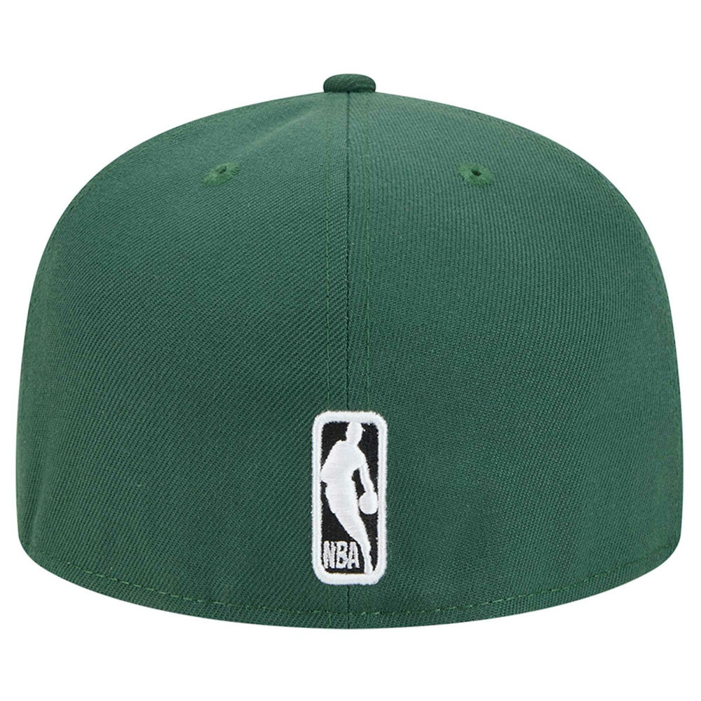 Milwaukee Bucks Sport Night Script Sided 59FIFTY Fitted Hat Hunter Green